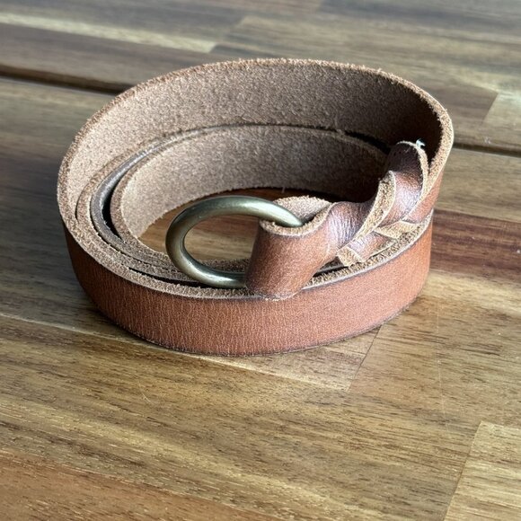 Women’s Leather Belt Tan Size XL (SEE MEASUREMENTS) Boho Western Cowgirl Casual